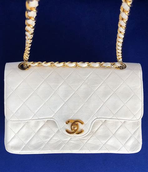 chanel white classic|authentic Chanel classic.